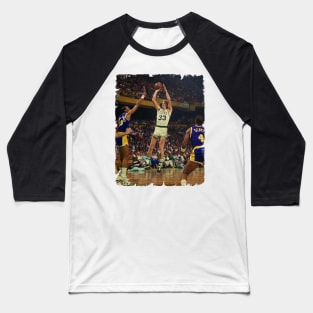 Larry Bird Shot To Ring Lakers Baseball T-Shirt